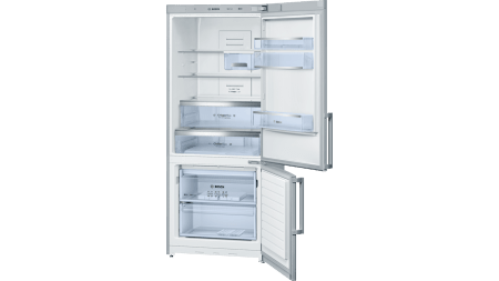 Display 452 litres, stainless steel, frost free multi airflow system, reversible door hinging bottom mount fridge/freezer-0