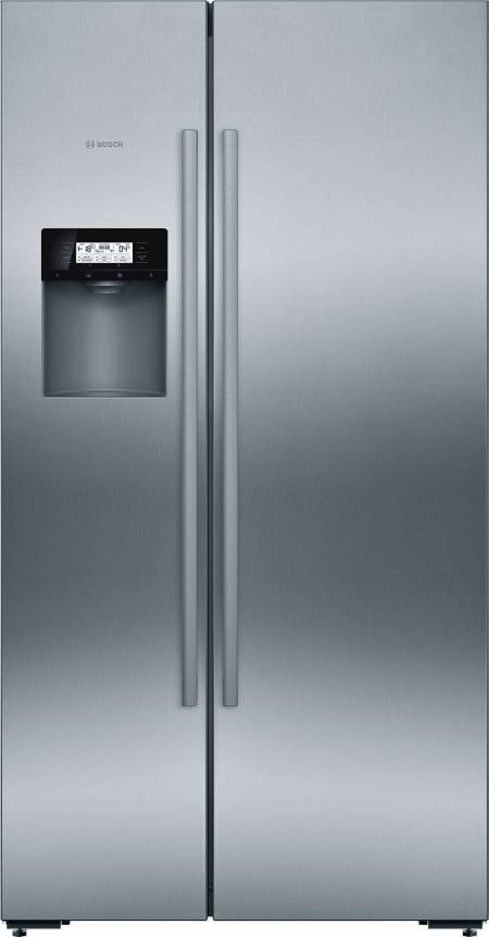 B-Stock, this has no packaging, 633L, frost free multi airflow system, ice & water stainless steel side-by-side fridge/freezer-4587