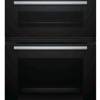 B-Stock, No packaging, display unit, 60cm, 30 pre-set programs, 10 heat functions, pyrolytic, top oven 34 litres, Main oven 71 litres, 1 set telescopic oven rails, soft close double oven-0