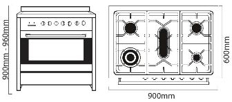 AR 900-OBS-1 dimensions middle